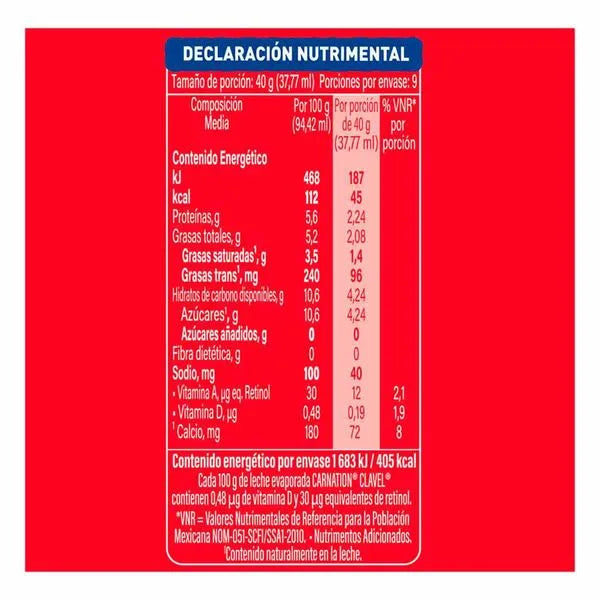 LECHE CLAVEL LATA CARNATION 48/360GR