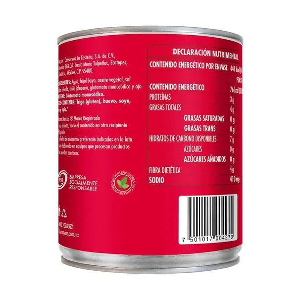 Frijoles La Costeña Bayos Refritos - Diferentes Presentaciones