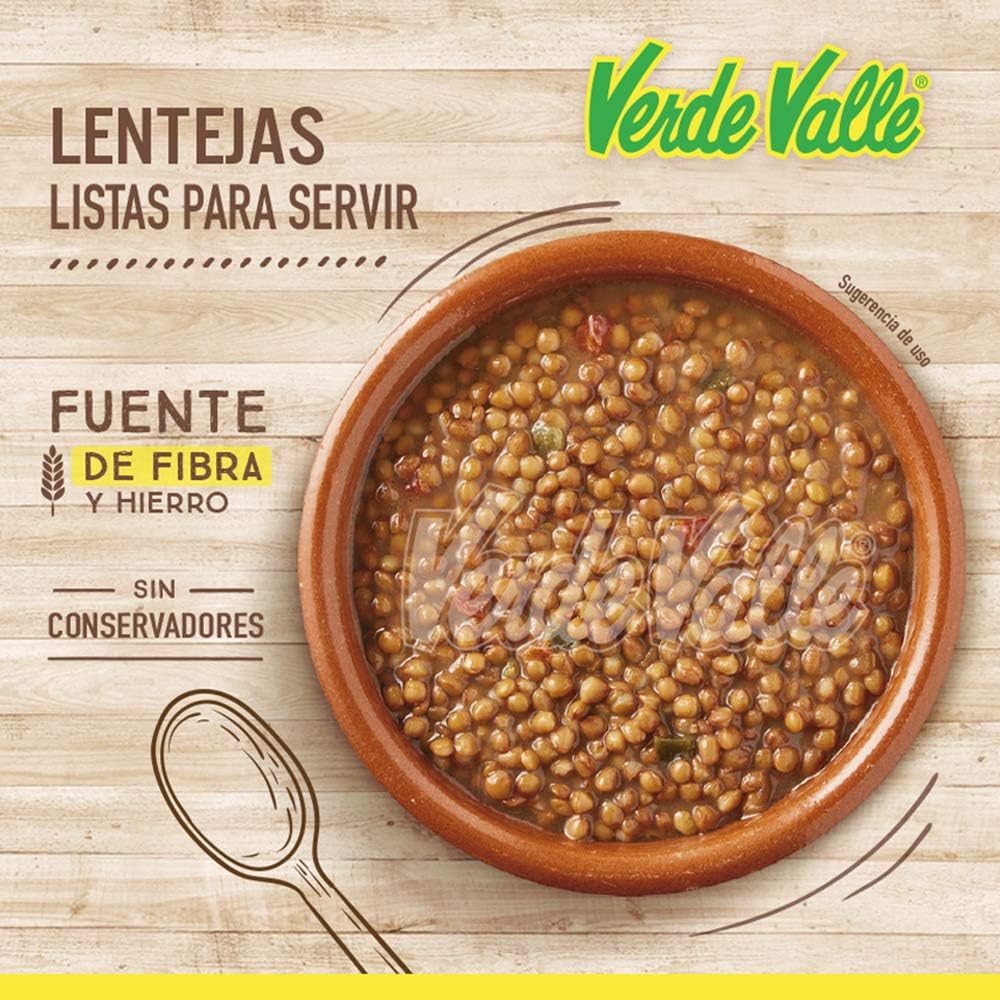 SOPA DE LENTEJA VERDE VALLE 12/430GR CJ