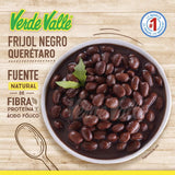 Caja de 20 piezas de 900GR c/u Frijol Negro Queretaro Verde Valle