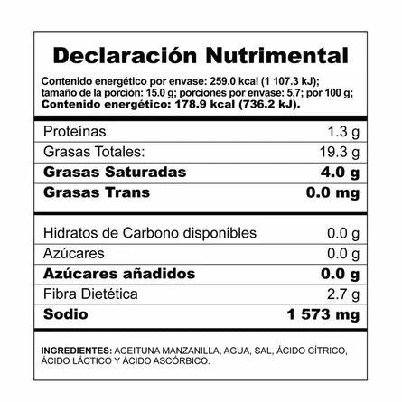 Aceitunas búfalo Manzanilla - Diferentes Presentaciones