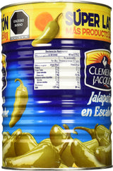 Caja de 6 Piezas de 3.65 KG c/u de Jalapeños Clemente Jacques