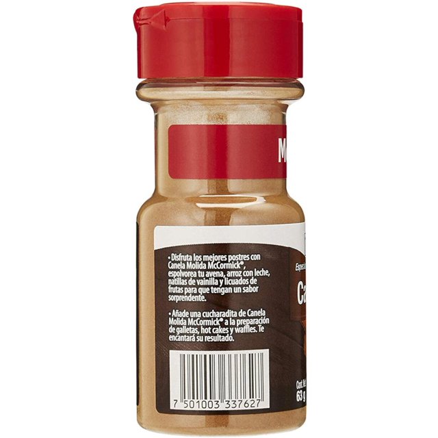 Caja de 12 Piezas de 63 GR c/u de Canela Molida Mccormick