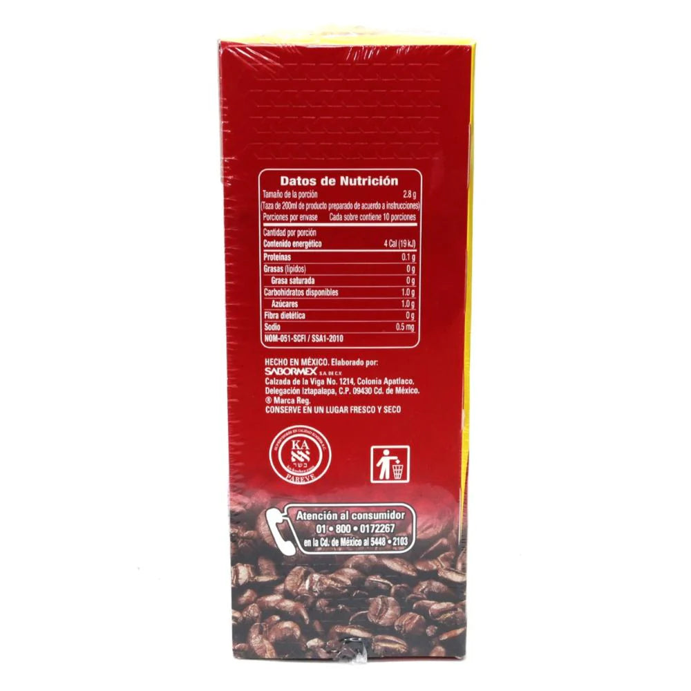 CAFE DE GRANO LEGAL SOBRE 6/60/28GR CJ