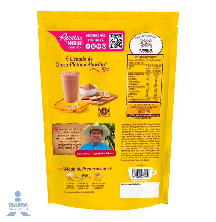 Caja de 24 Piezas de 320 GR c/u de Chocolate Granulado Abuelita