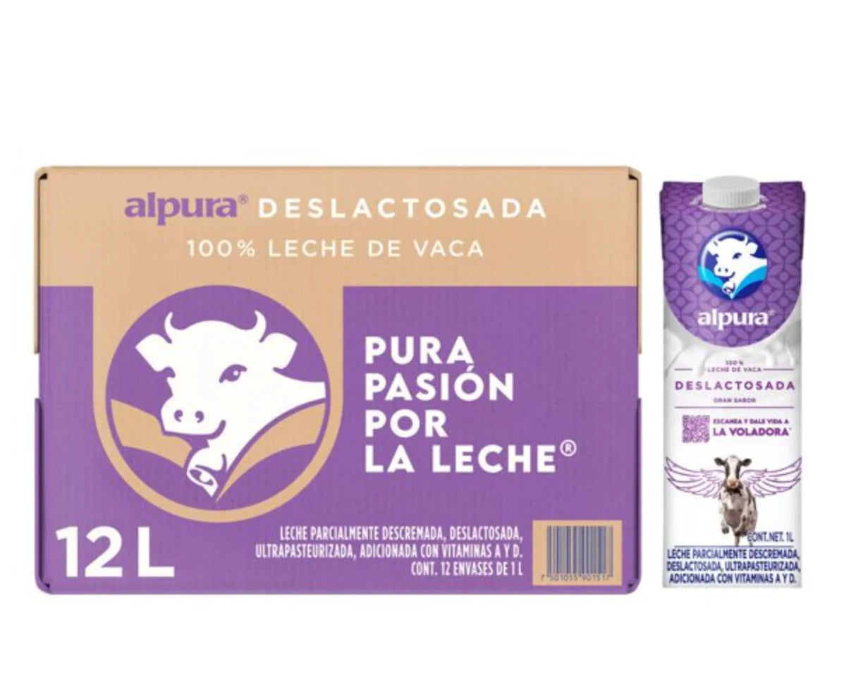 Leche Alpura Deslactosada - Diferentes Presentaciones