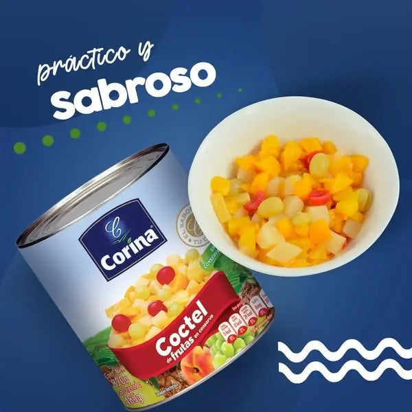 Caja de 12 Piezas de 820GR c/u de Coctel De Frutas Corina