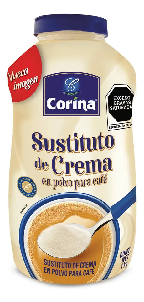 Caja de 12 Piezas de 1KG c/u de Sustituto De Crema Corina