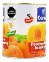 Caja de 12 Piezas de 820GR c/u de Duraznos Mitades Corina
