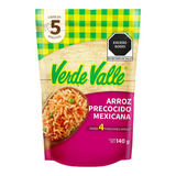 Caja de 16 piezas de 140GR c/u Arroz Mexicana Precocido Verde Valle