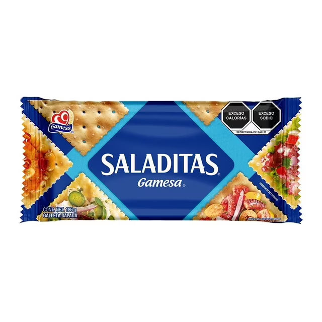 GALLETAS SALADITAS GAMESA 12/186GR CJ