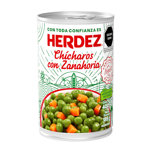 Chicharos con zanahoria Herdez