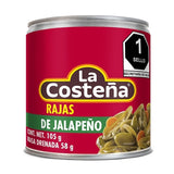 Chiles en rajas en lata La Costeña