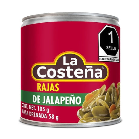Chiles en rajas en lata La Costeña