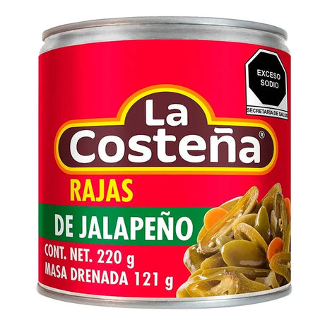 Chiles en rajas en lata La Costeña