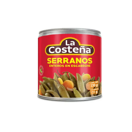 Chiles serranos en lata La Costeña