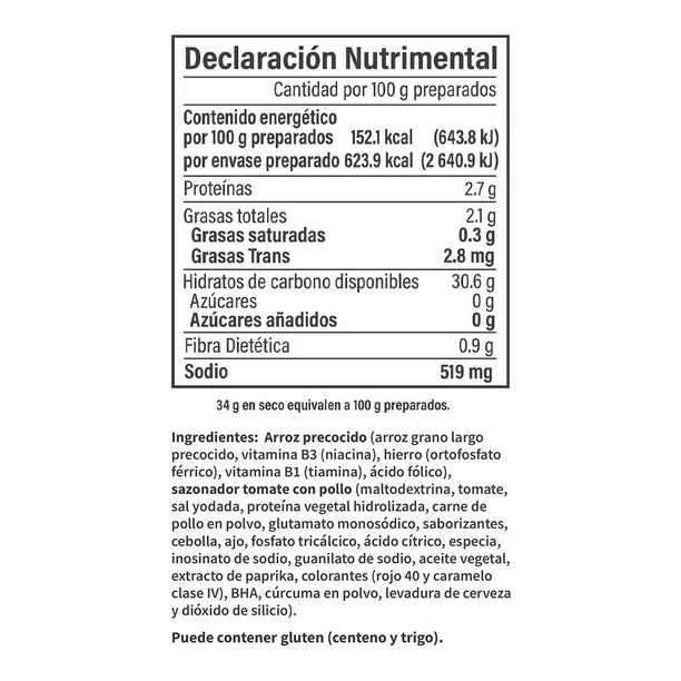Caja de 16 piezas de 140GR c/u Arroz Banco Precocido Verde Valle