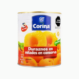 Caja de 12 Piezas de 820GR c/u de Duraznos Mitades Corina