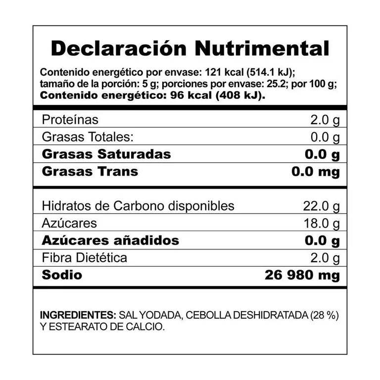 Caja de 12 Piezas de 135 GR c/u de Sal Con Cebolla Mccormick