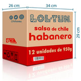 SALSA HABANERO ROJA LOL-TUN 12/950GR CJ