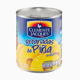 Caja de 12 Piezas de 800GR c/u de Rebanadas Piña Almibar Clemente Jacques