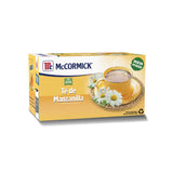 Caja de 24 Piezas de 25 PZ c/u de Te Mccormick Manzanilla